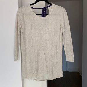 Aritzia Silk/Cotton Open-back Sweater